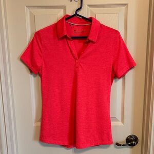 Women’s Under Armour Bright Red/Pink Polo Shirt